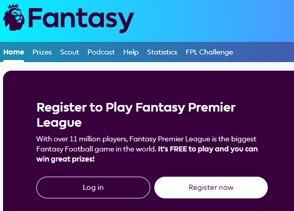 Truy cập trang chủ Fantasy Premier League
